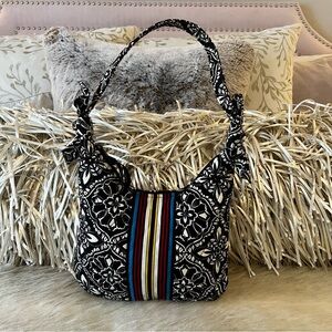 VERA BRADLEY Barcelona 2011 Olivia Bag Mini Y2K Black Blue Red Zip Top I Handle